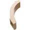 Ekena Millwork 5-inch W x 16-inch D x 22-inch H Lafayette Rough Cedar Woodgrain TimberThane Knee Brace, Primed BRCUR05X16X22LFTRCPR - alternate 5
